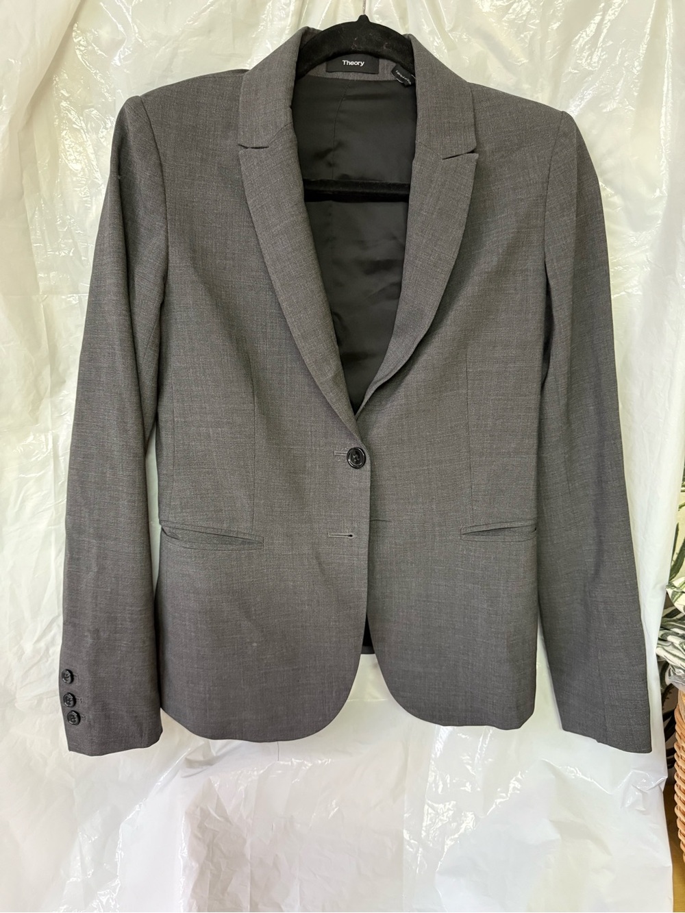 WOOL ⭐️ THEORY Single-Button Blazer EUC